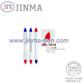 La promoción regalos plástico dos extremos bola pluma Jm-1014